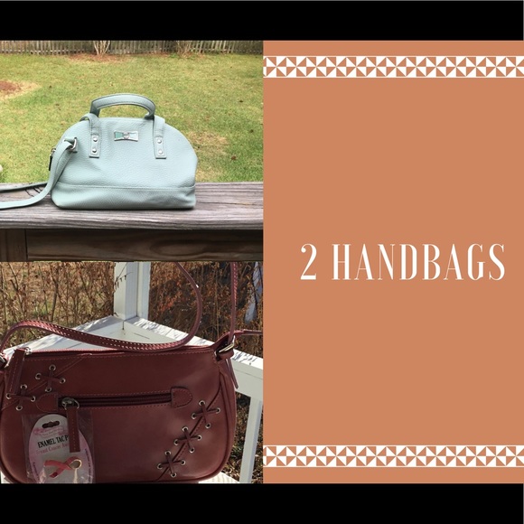 Light Green and Salmon Colored Purses - Picture 1 of 7